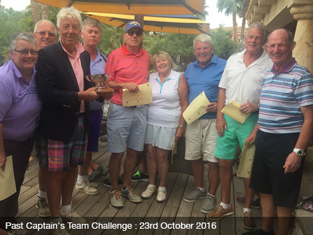 PAST CAPTAIN’S TEAM CHALLENGE