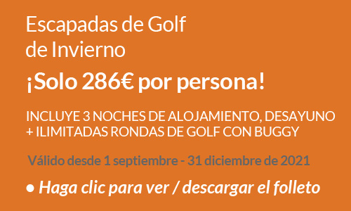 Escapadas de golf de Invierno 2021